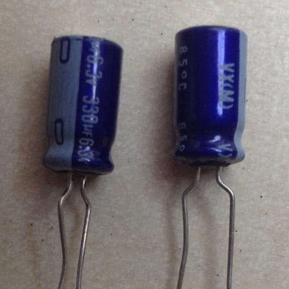Pack of 5 330uF 6.3V Electrolytic Capacitors