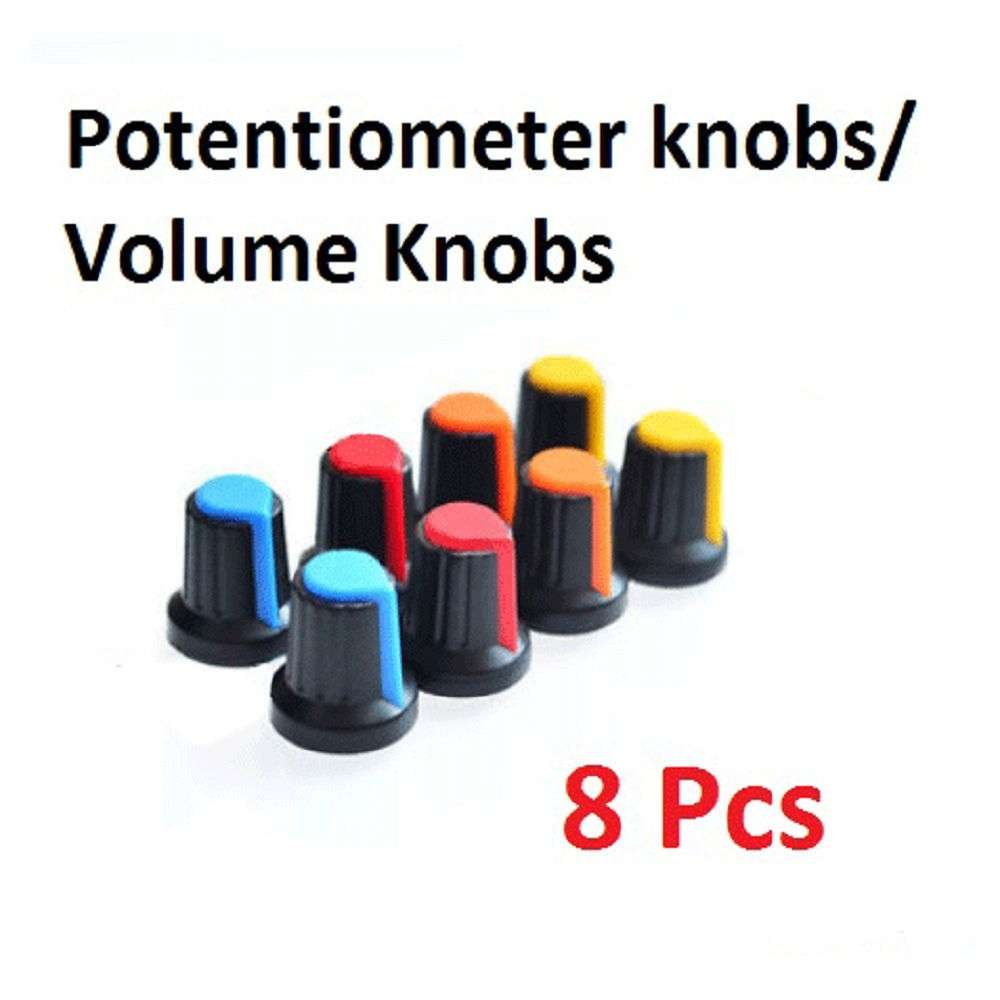 Pack of 8 Pieces Potentiometer knob Volume knob