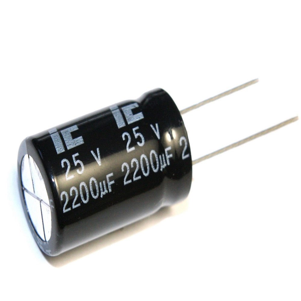 Pack of 200 - 2200uF 25V Electrolytic Capacitors 2200uF Capacitor