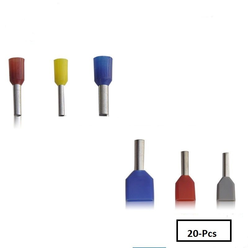 I Type Cable Ferrule Thimble Double tm 4mm² (20 pieces)