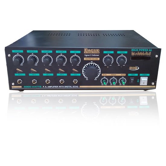 High power 66 Eagle PA Amplifier Ultra Sound System 2000W With ECO & 4