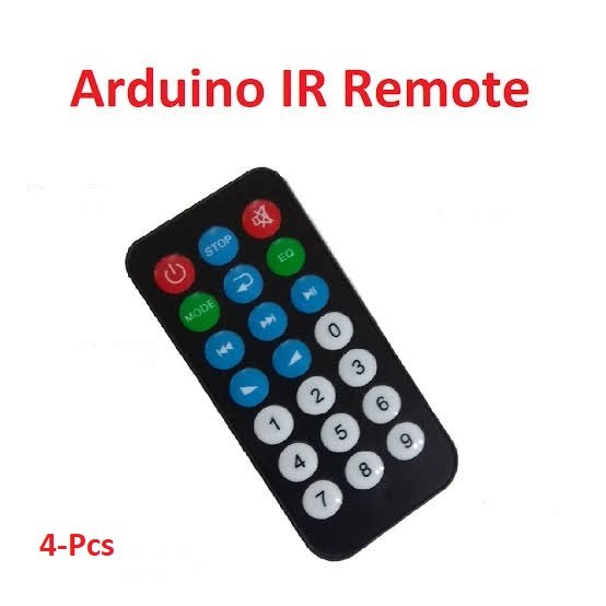 Pack of 4-Arduino IR Remote Universal IR Infrared remote Mp3 Car Mp3 ...