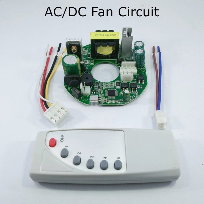 AC/DC SOLAR CEILING FAN CIRCUIT 45W KIT MODULE REMOTE